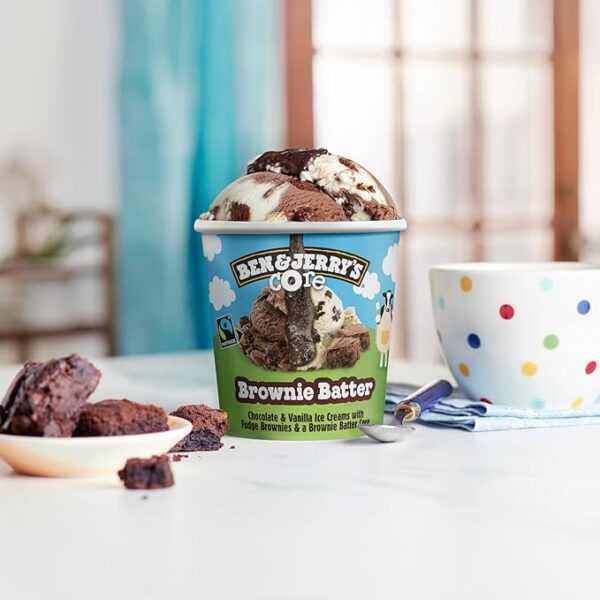 Ben & Jerry's Ice Cream Brownie Batter Core Non-GMO 16 oz - Image 2
