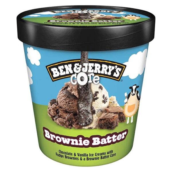 Ben & Jerry's Ice Cream Brownie Batter Core Non-GMO 16 oz - Image 4