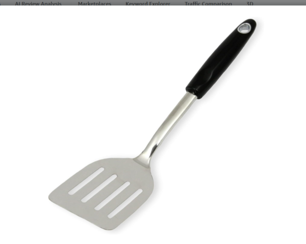 Chef Craft Heavy Duty Turner/Spatula, 13.5 Inch, Stainless Steel
