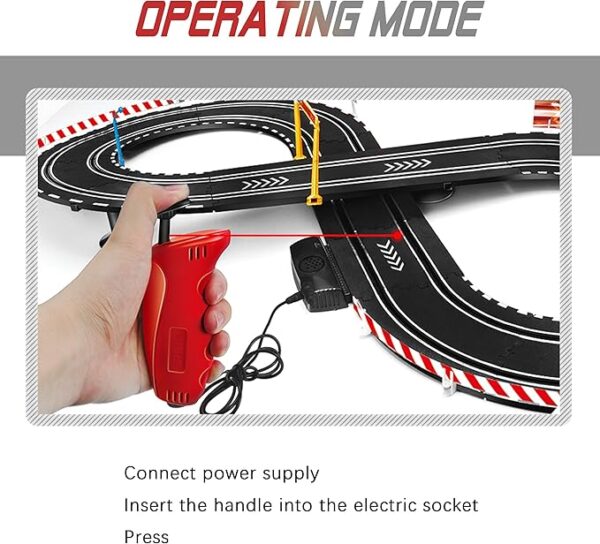 Electric Powered Slot Car Race Track Set - Image 2
