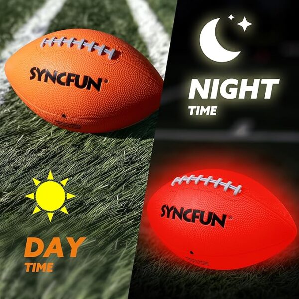 SYNCFUN Glow in The Dark Football - Image 4