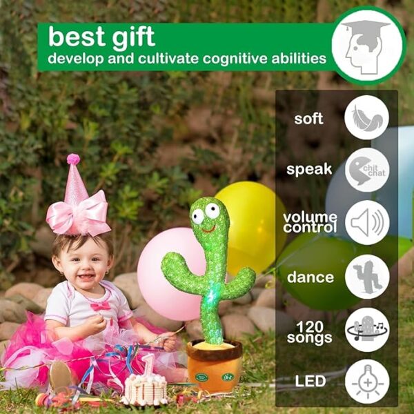 Pbooo Dancing Talking Cactus Toy - Image 5