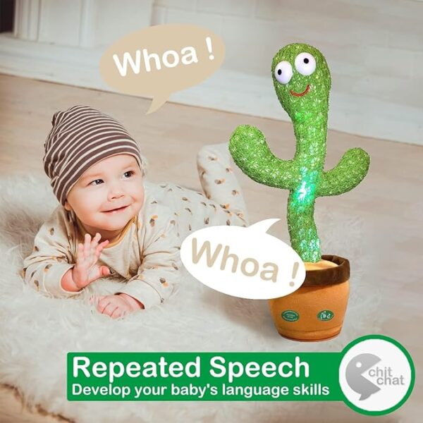 Pbooo Dancing Talking Cactus Toy - Image 4