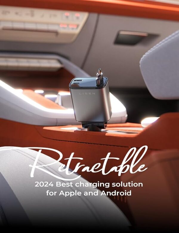LISEN Retractable Car Charger - Image 5