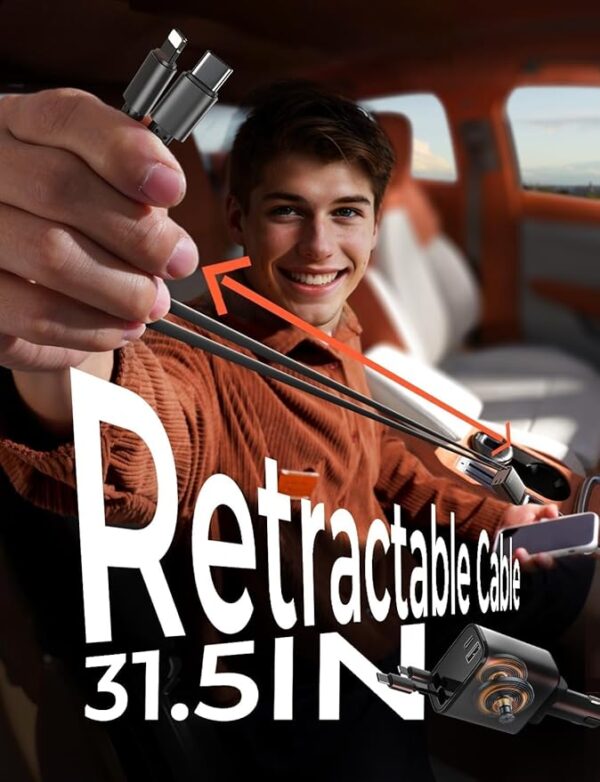LISEN Retractable Car Charger - Image 4