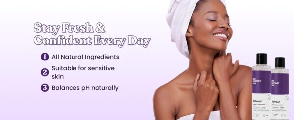 Her Fantasy Box Refresh pH-Balancing Feminine Wash (8 oz) - Image 2