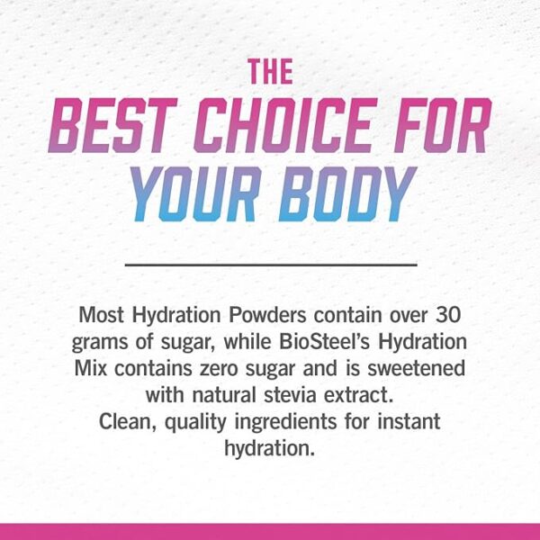 BioSteel Zero Sugar Hydration Mix – Rainbow Twist, 45 Servings - Image 5