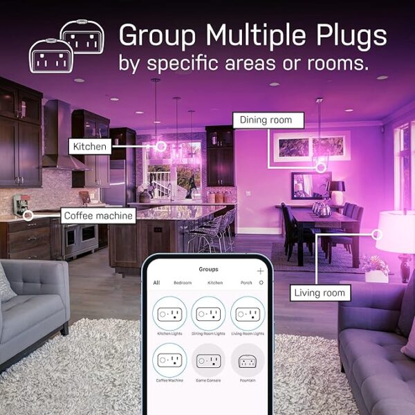 Feit Electric Smart Plug – WiFi, Alexa & Google Home Compatible - Image 2