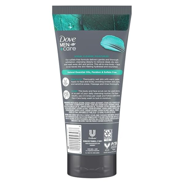 DOVE MEN+CARE Eucalyptus Body & Face Scrub - Image 3