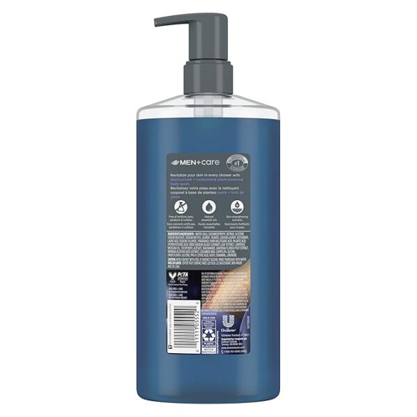 DOVE MEN+CARE Body Wash – Blackcurrant Scent, Plant-Based Cleansers, 26 Fl Oz - Image 3