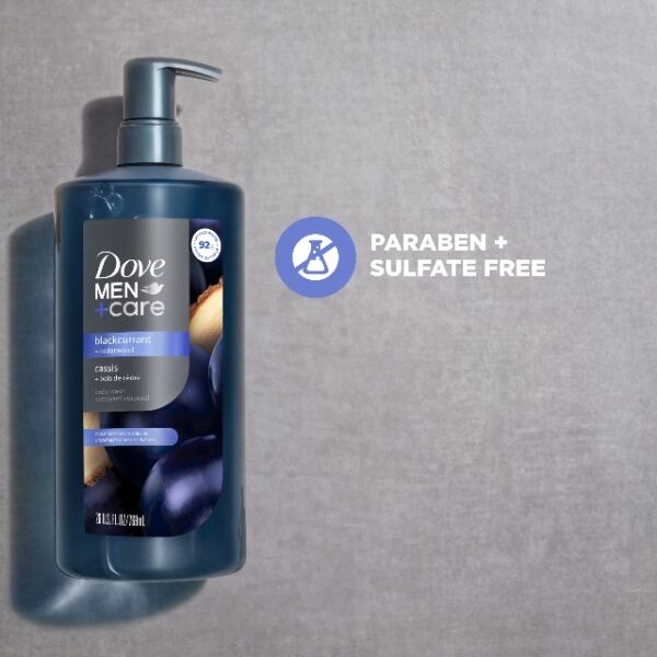 DOVE MEN+CARE Body Wash – Blackcurrant Scent, Plant-Based Cleansers, 26 Fl Oz - Image 4
